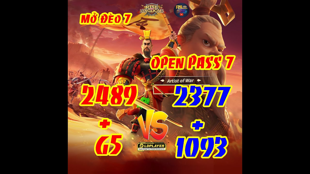 🔴Pre-WAR | 1093 Vs 2489 | Kèo cực căng !!! TEST LDPlayer chơi ROK không Lag #riseofkingdoms #games