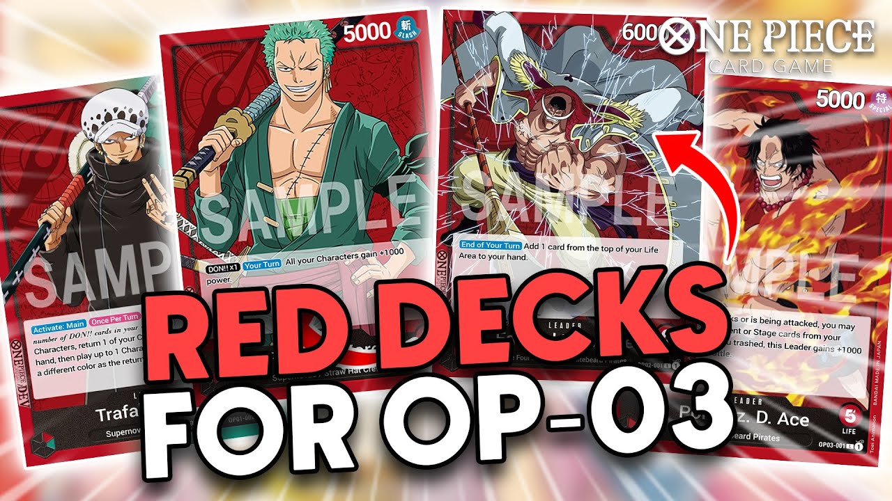 [OP-03] YOU NEED TO BE READY FOR THESE RED DECKS IN OP-03 - ONE PIECE CARD GAME