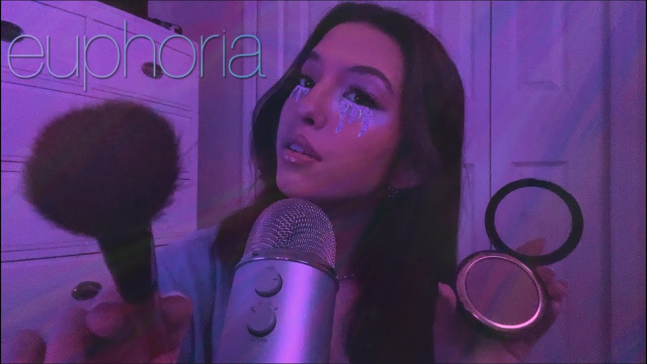 ASMR doing your makeup at a party (Euphoria RP part 2) 💜