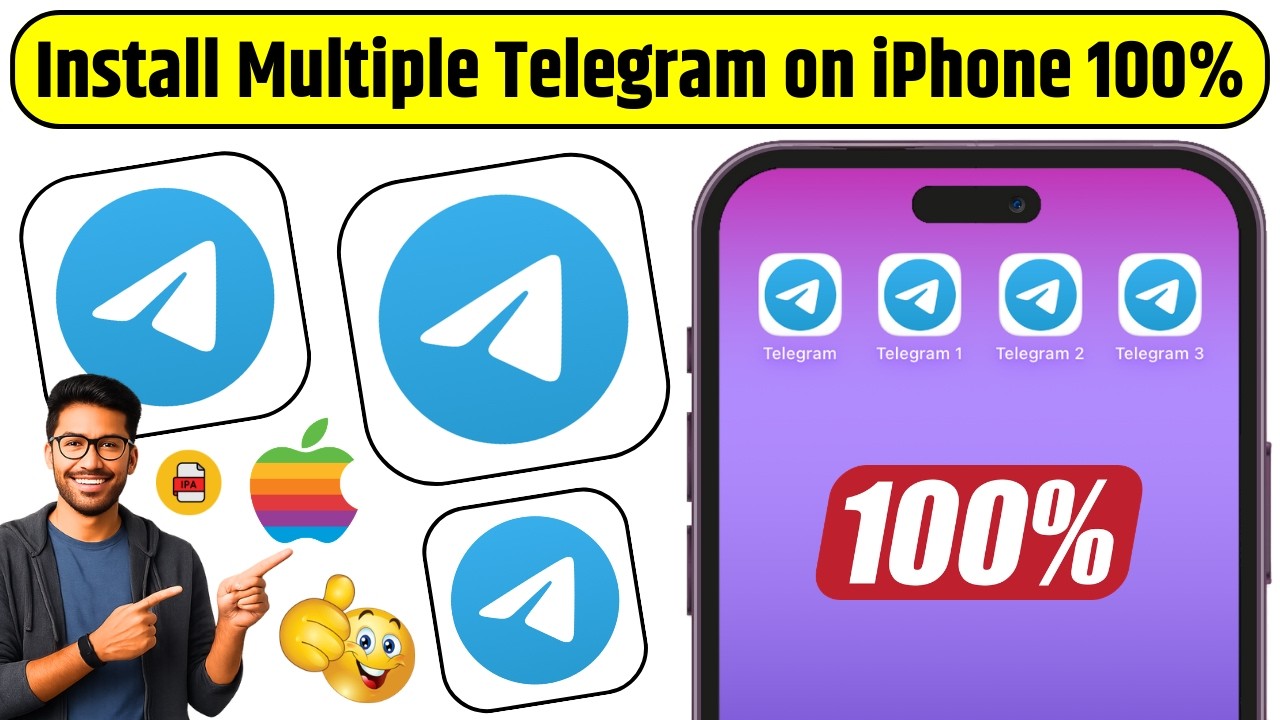 How to Install Multiple Telegram App on iPhone | Use Multiple Telegram Accounts on iPhone 100%