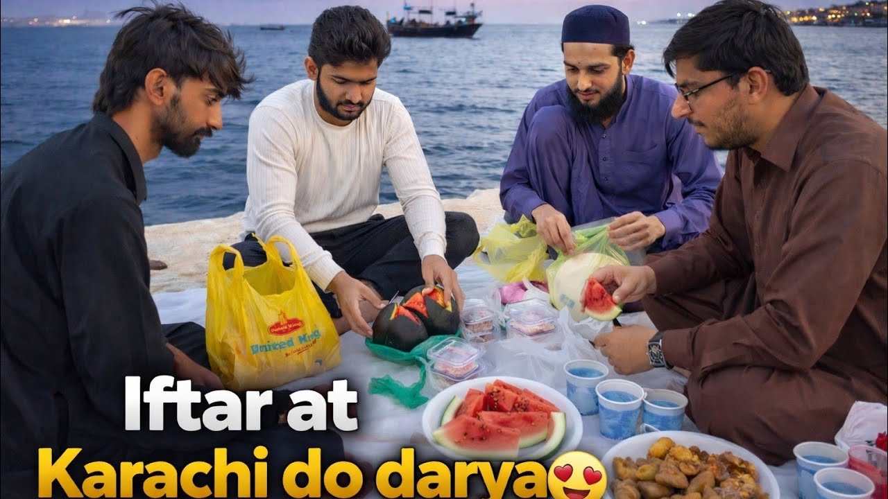 Iftar party with friends😍 | Karachi do darya | Pani mein aesa kya hua😰| Ramadan 2026 | Habibi's