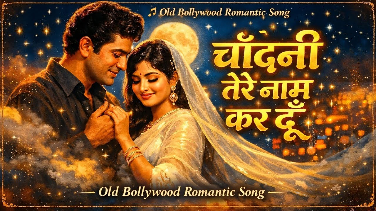 चाँदनी तेरे नाम कर दूँ 🌛 | Old Bollywood Romantic Song | Kishore Kumar & Lata | Heart Touching Song 