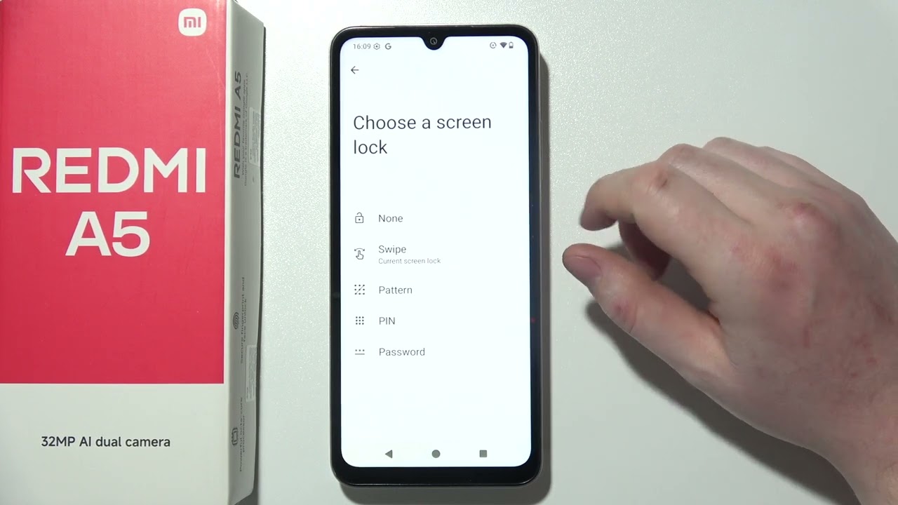 How to Set Up Screen Lock : Xiaomi Redmi A5