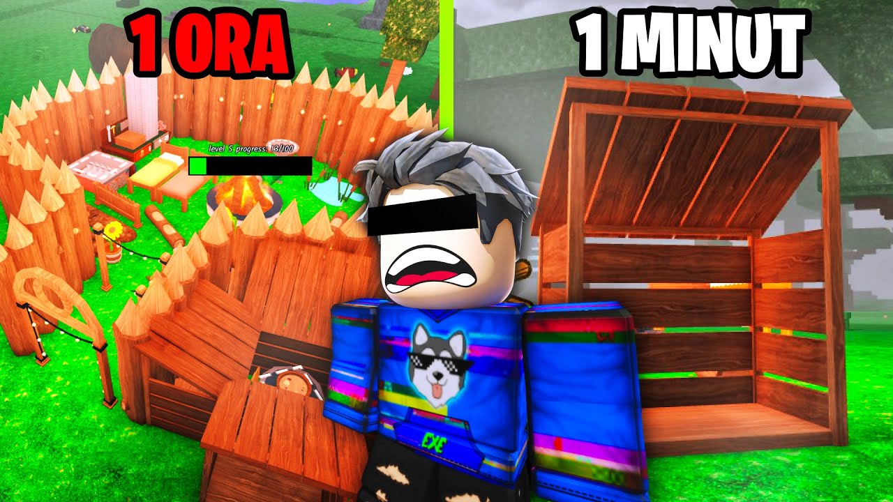 1 Minut vs 10 Minute vs 1 Ora BAZA OP in 99 DE NOPTI IN PADURE..