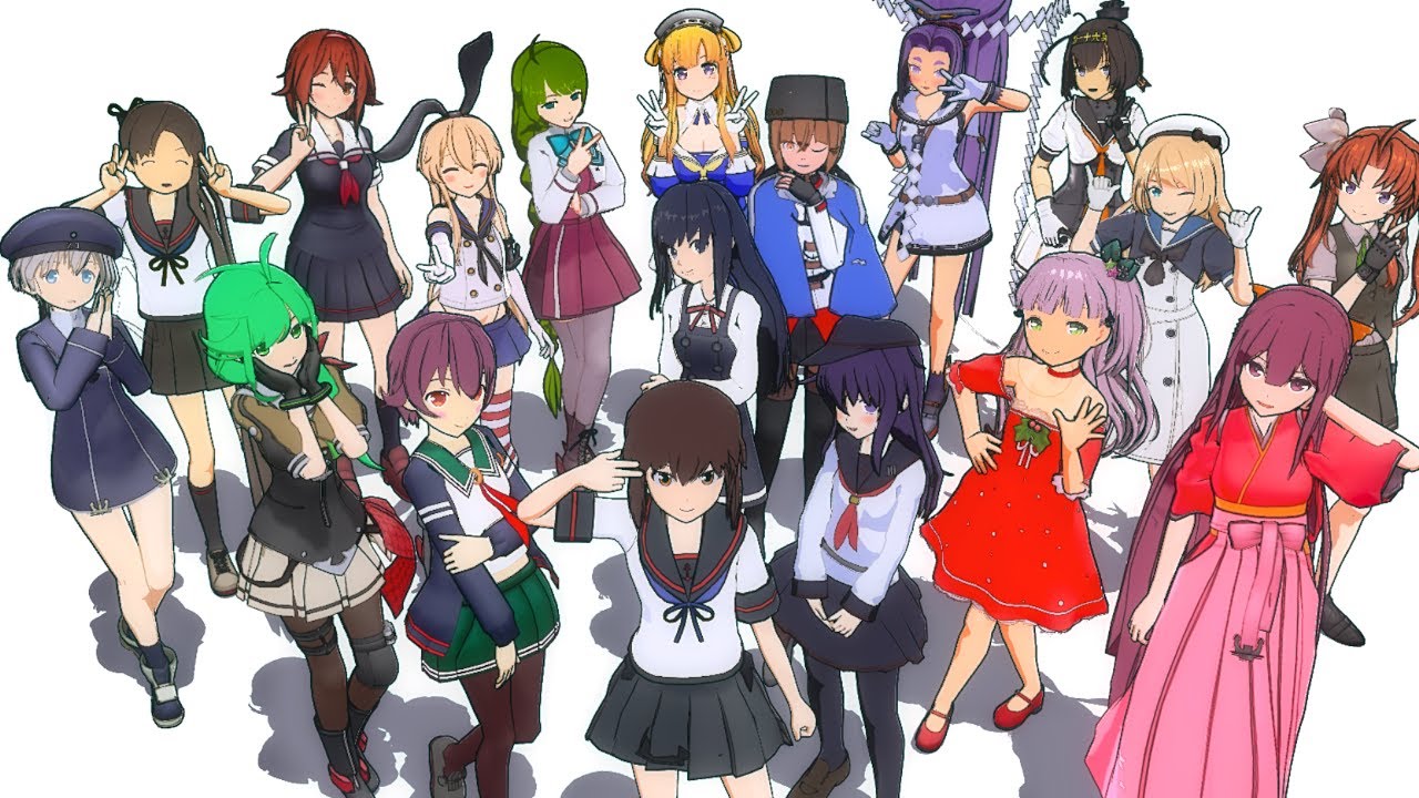 【MMD艦これ】駆逐艦一番艦で「きょうもハレバレ」