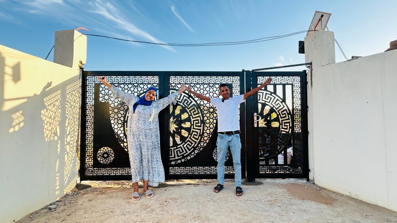 وآخيرآ النتيجة النهائية ديال الباب الدخلة ملكية كلشي فرحان 