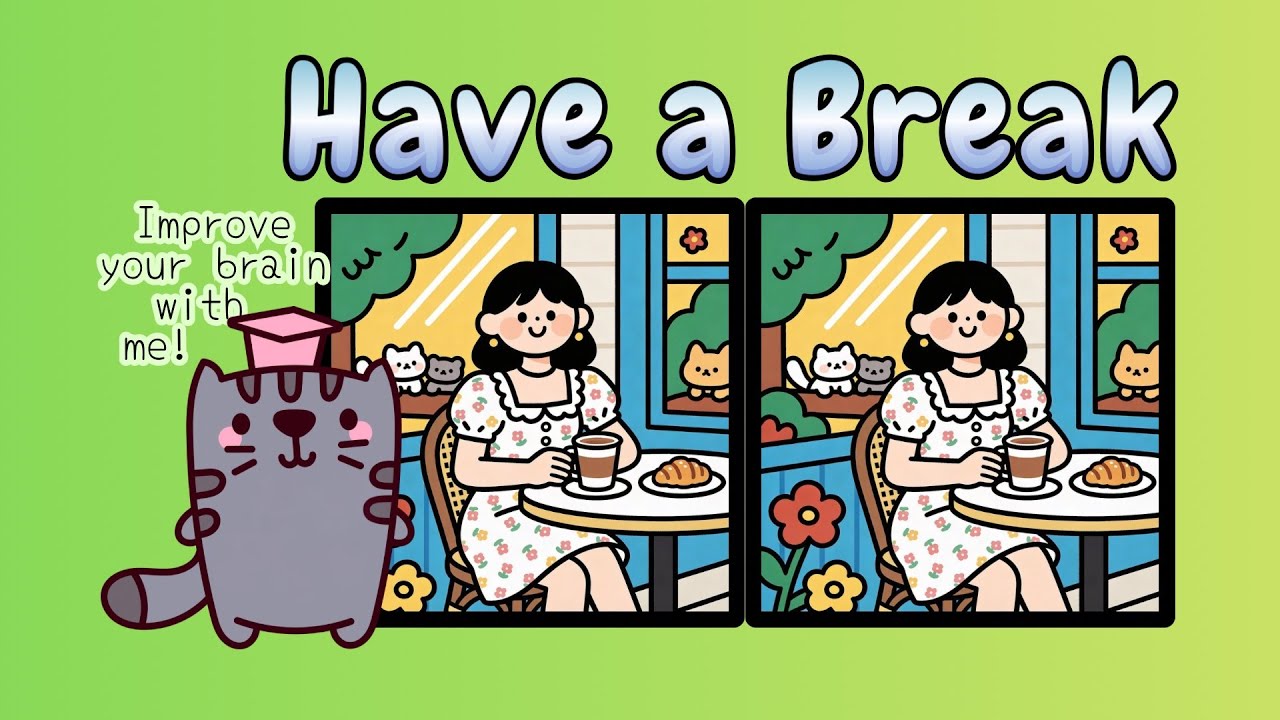 Find the differences in relaxing silence. (No music)