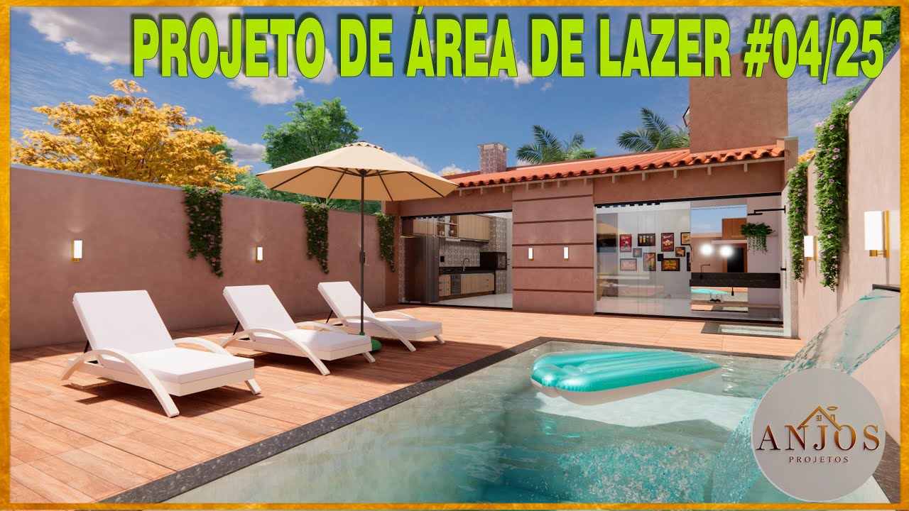 PROJETO DE ÁREA DE LAZER #04/2025 🏠 TERRENO 11X32