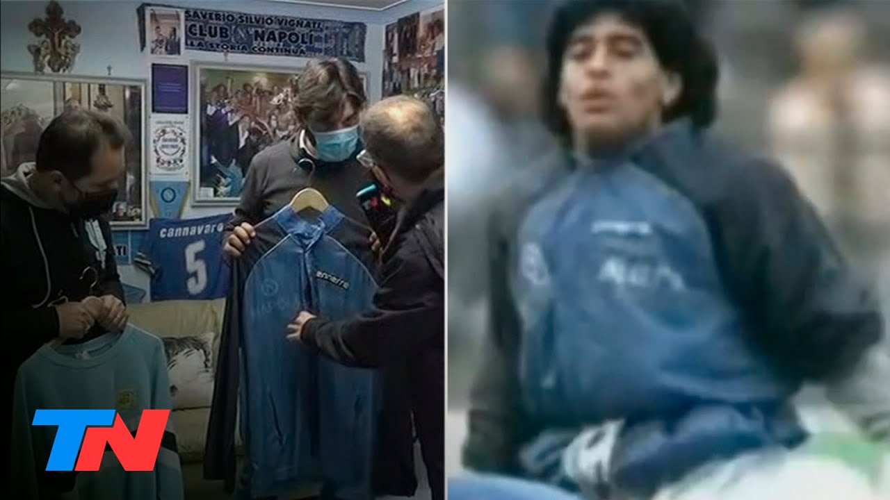 TN en Nápoles en el museo de Maradona, donde se guardan los tesoros más preciados de la vida del 10
