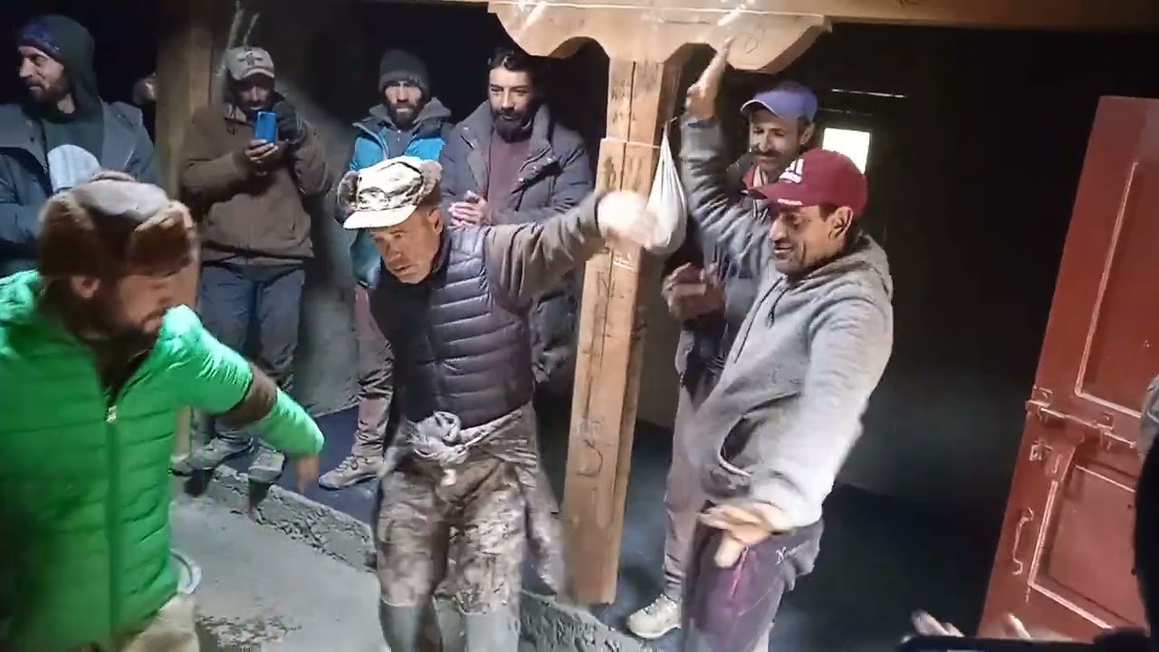 A Spanish Hunter is enjoying wakhi local dance in Shimshal Valley