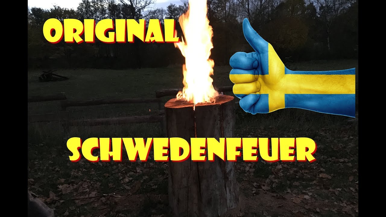 Original Schwedenfeuer - so wird es gemacht