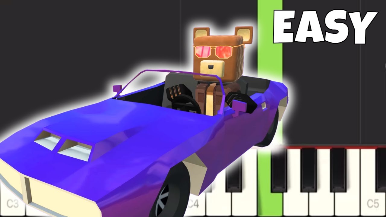 Super Bear Adventure - Night Bear - EASY Piano Tutorial