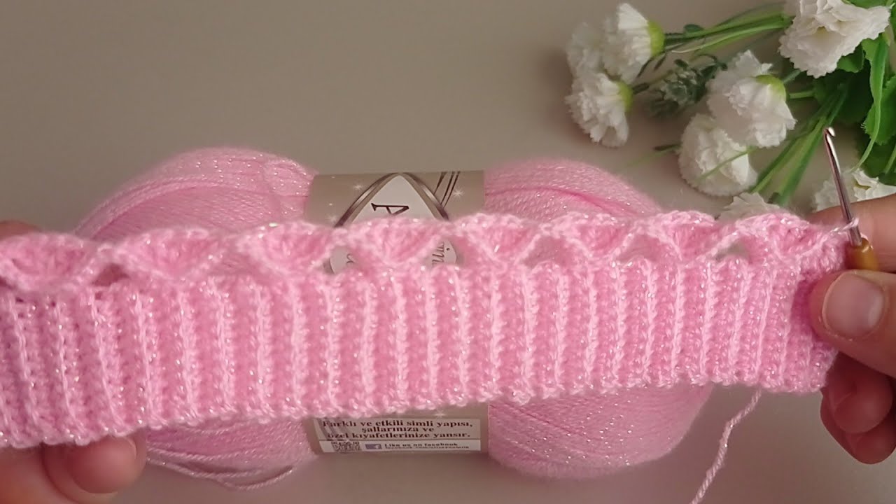 Sadece2sıra! çok basit Tığ işi kelebek modeli yelek etol şal modeli✔️CrochetstitchСтежок крючком