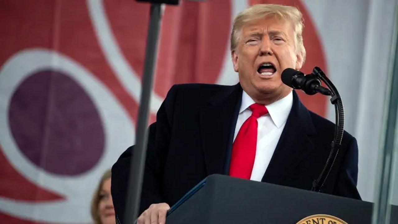 Trump makes history as anti-abortion rally headliner