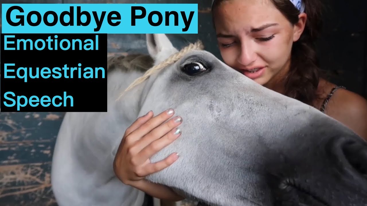 Goodbye letter to my horse // EMOTIONAL EQUESTRIAN SPEECH