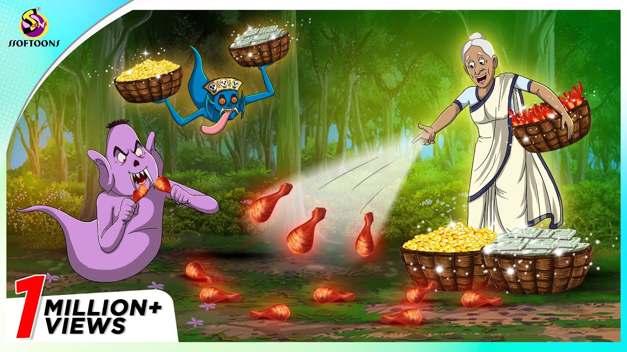 Burir Posha Bhoot | Bengali Cartoon | Rupkothar Golpo | Bengali Fairy Tales