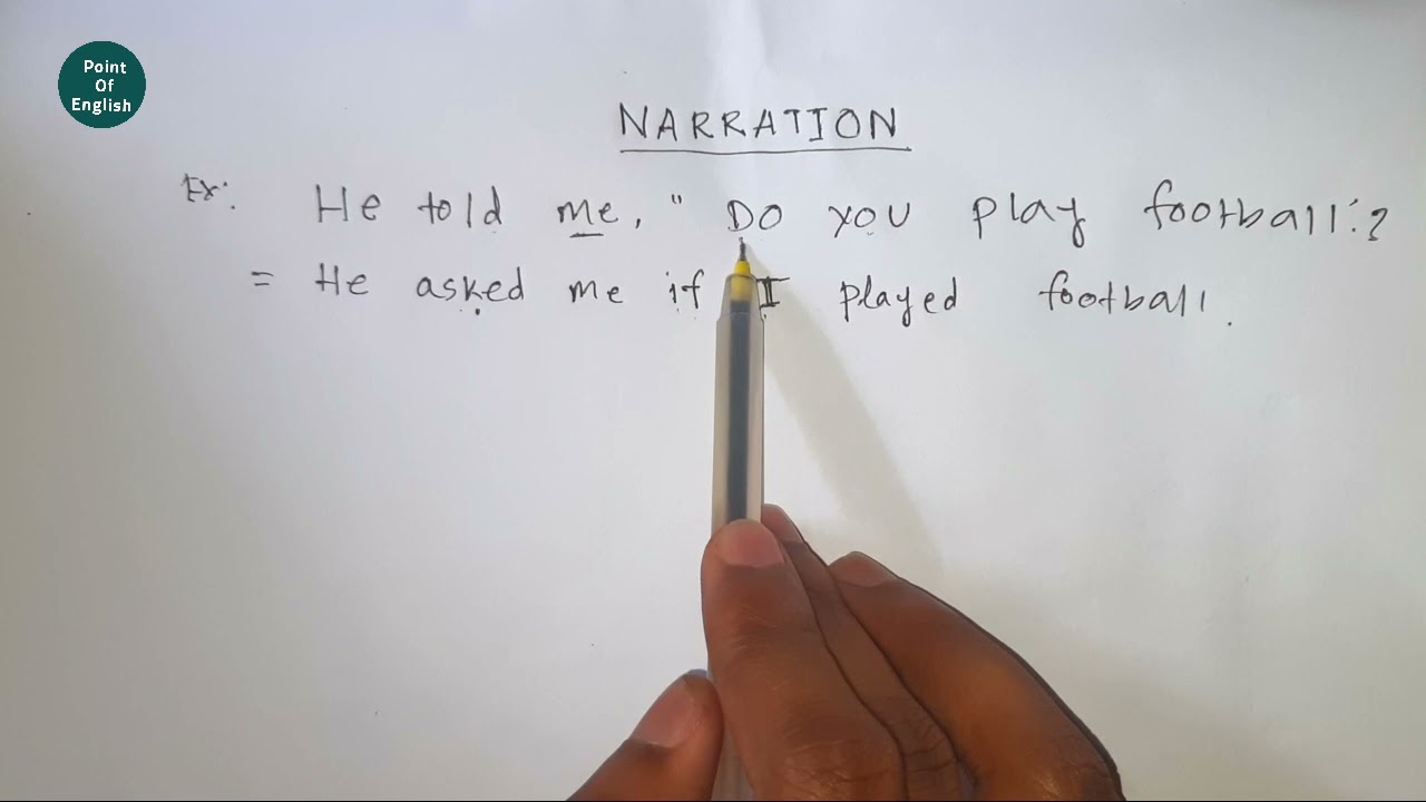 Do, Does, Did in Narration Direct to Indirect