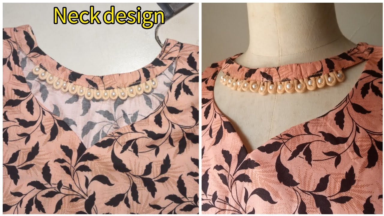 New Neck Design Cutting And Stitching || Unique And Stylish Neckline Sewing Tutorial by amnakastudio