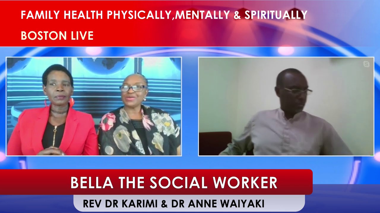 BELLA THE SOCIAL WORKER WITH DR ANN WAIYAKI AND REV DR KARIMI PCEA NEEMA CHURCH LOWELL