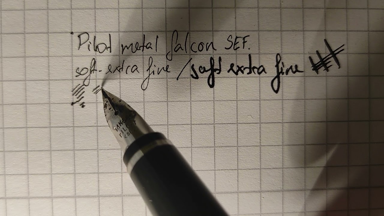 Pilot metal falcon soft extra fine nib