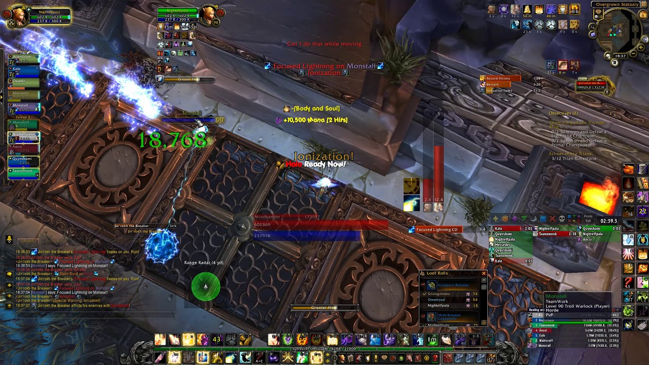 Tauri WoW - TeamWork - Throne of Thunder 10 Heroic - Jin'Rokh the Breaker - Discipline Priest POV