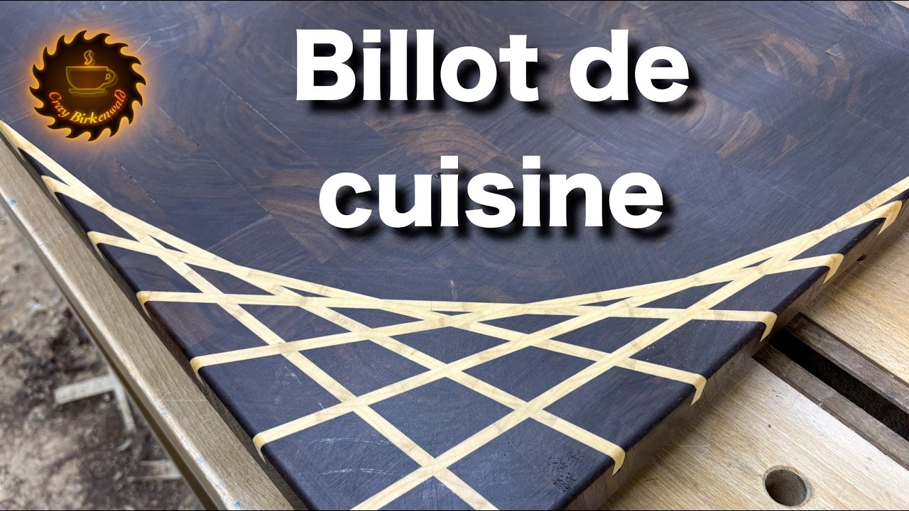 Fabriquer un billot de cuisine en bois de bout, tutoriel complet (avec l'entretien)