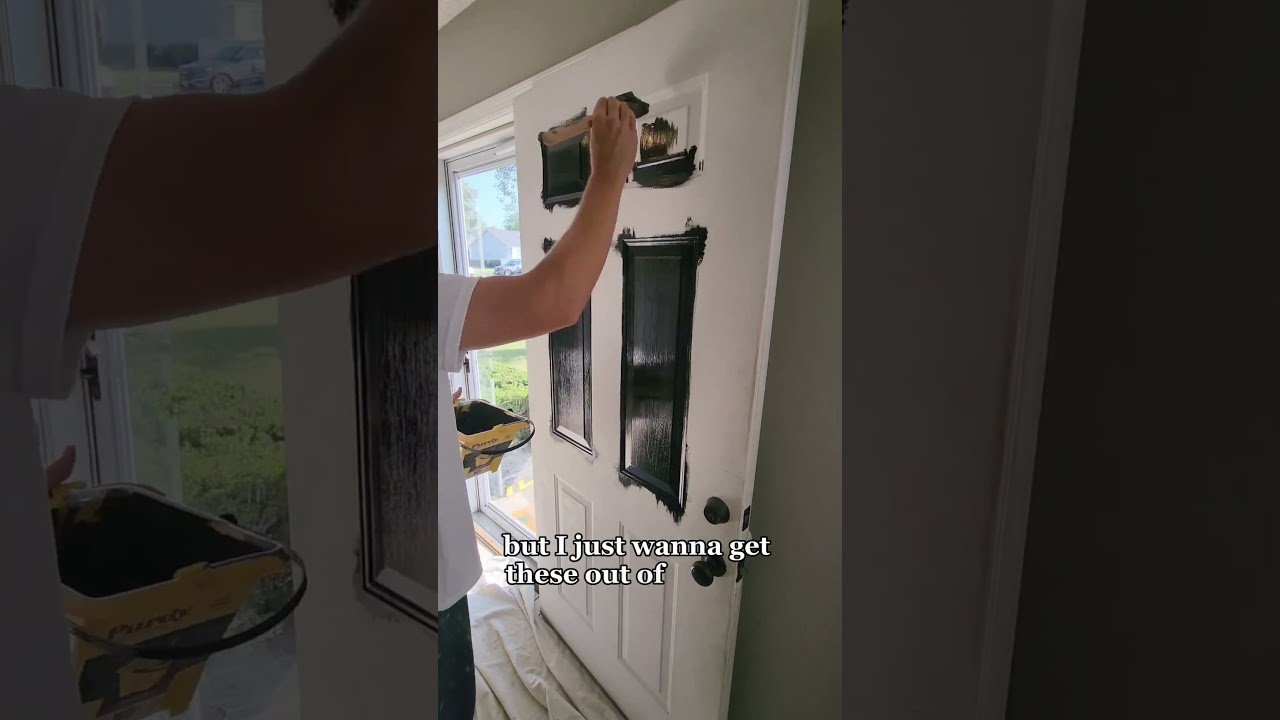 Here is the secret to painting your front door like a pro #shorts