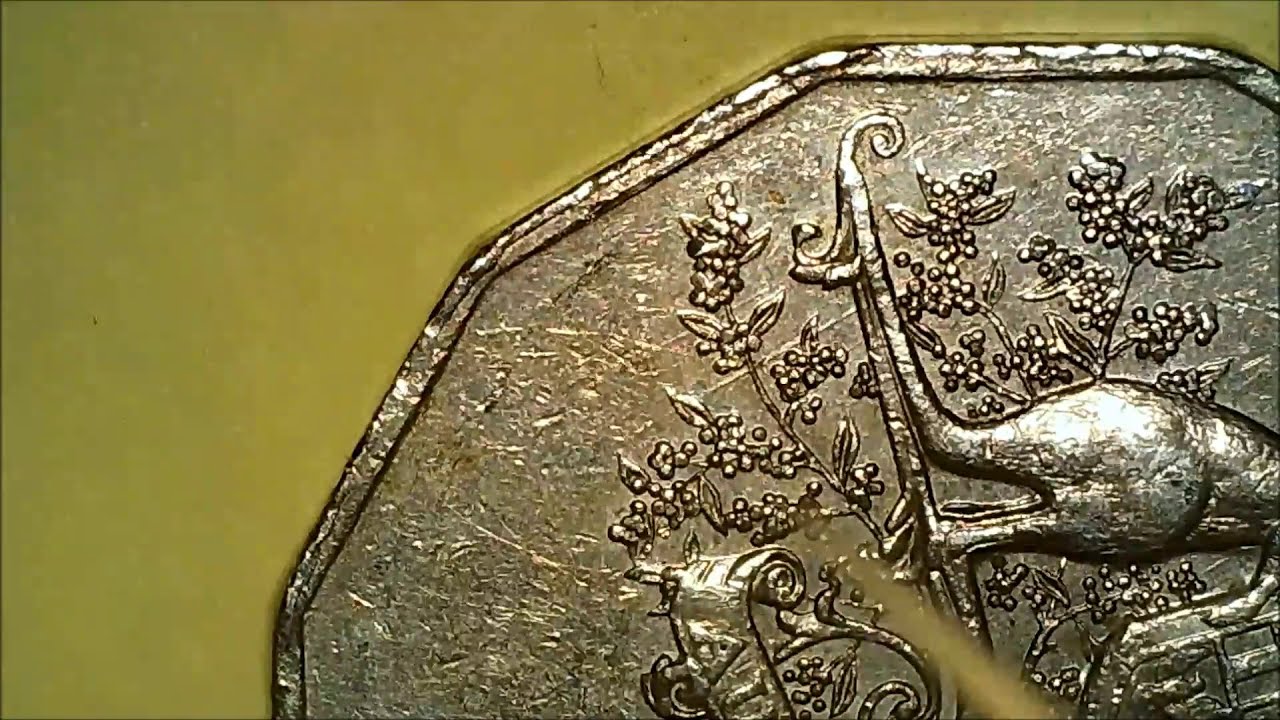 2001 CofA Fed 50c Trail Lines Error & 2006 50c Error  @HowardsCoinFinds  Up close Video