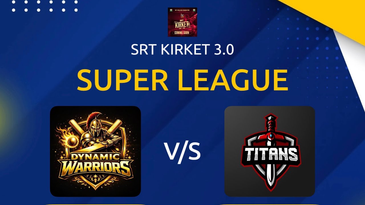 SRT KIRKET 3.0 DYNAMIC WARRIOR vs TITANS#cricheroes #cricket #notification #cricketlive