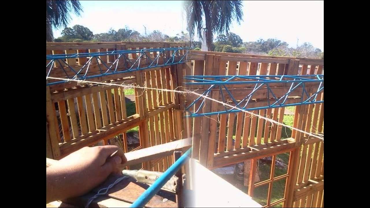 Casa realizada con Pallets PARTE 2 de 5