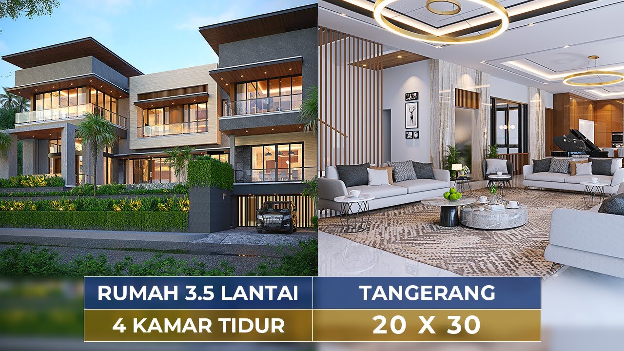 HUNIAN SUPER MEWAH PADA HOOK DENGAN STYLE MODERN DI TANGERANG!! ADA 4 KAMAR TIDUR!! - JASA ARSITEK