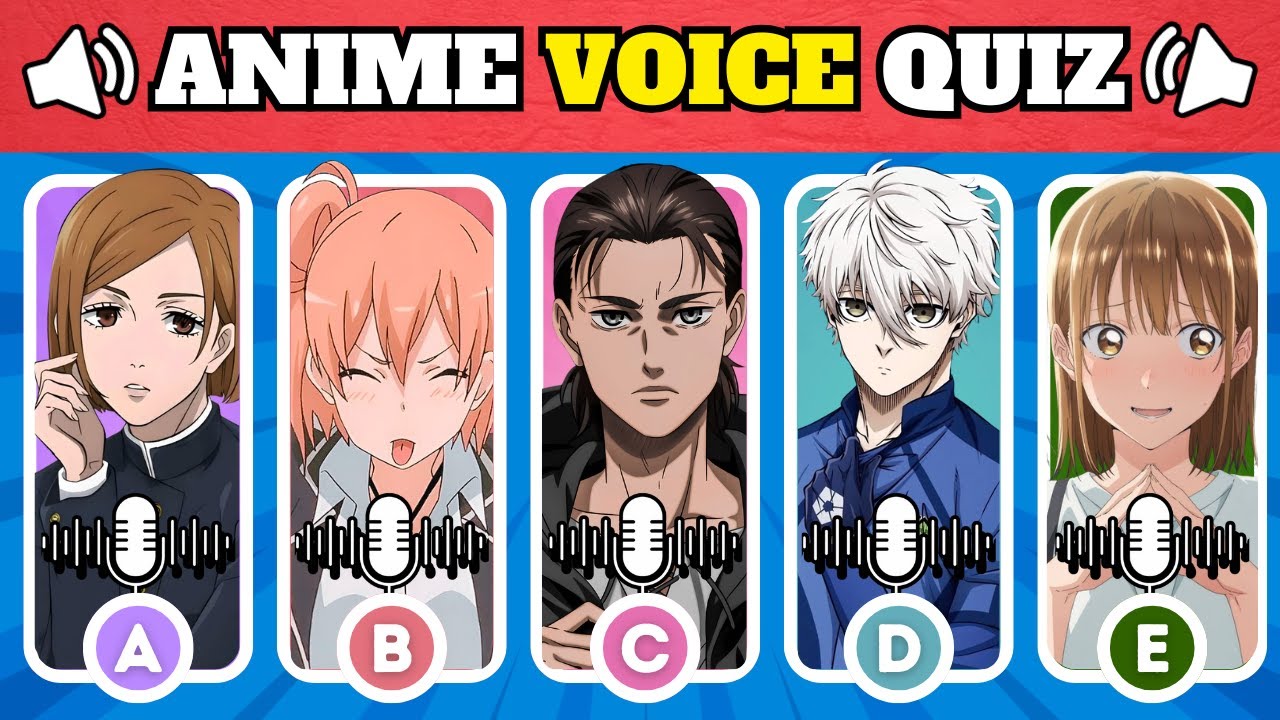🔊Guess the ANIME CHARACTER by VOICE Only! 🎤🔥 | Hard Mode