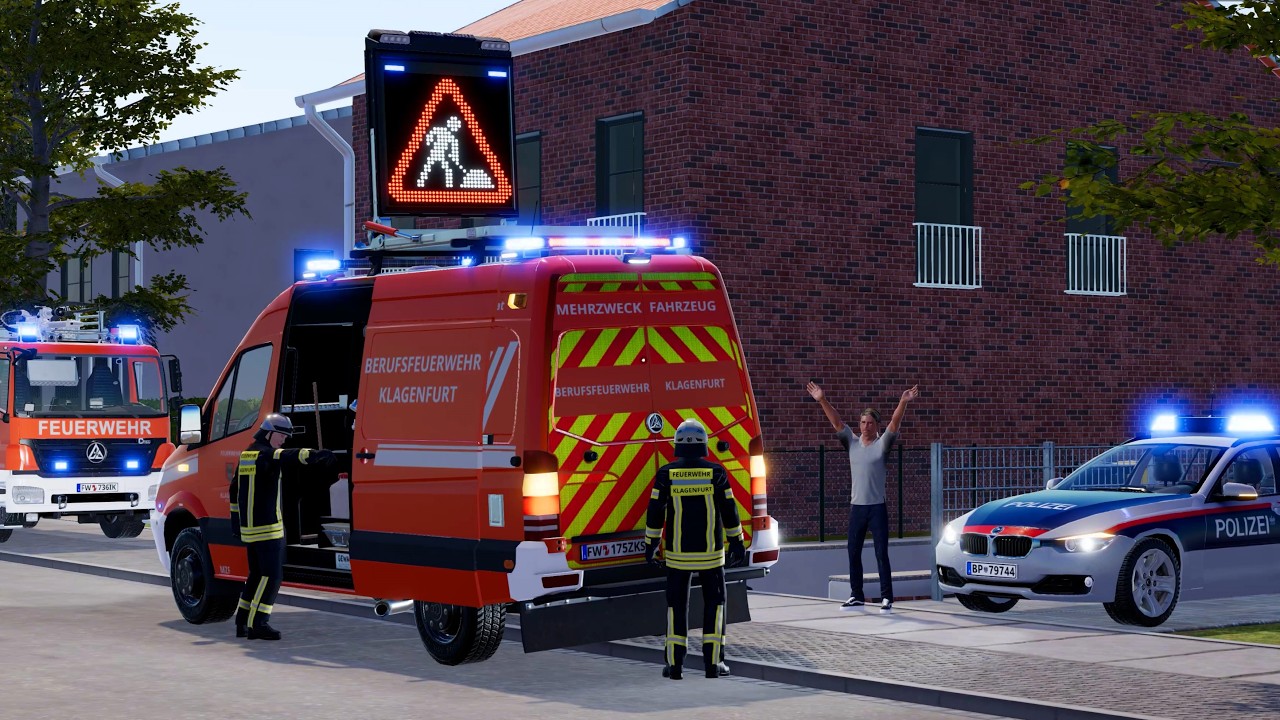 Emergency Call 112 - Austrian Firefighters Responding to Flood! 4K