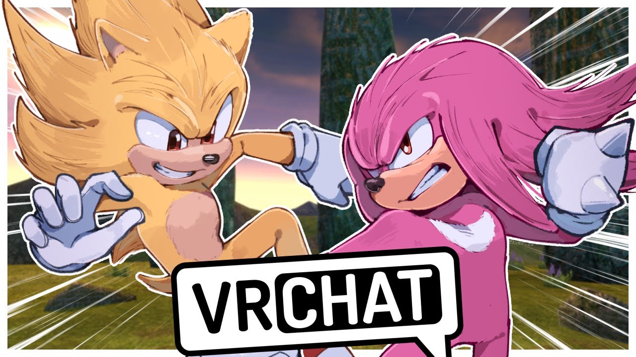 Соник из Суперфильма встречает Наклза из Суперфильма в VRCHAT?!