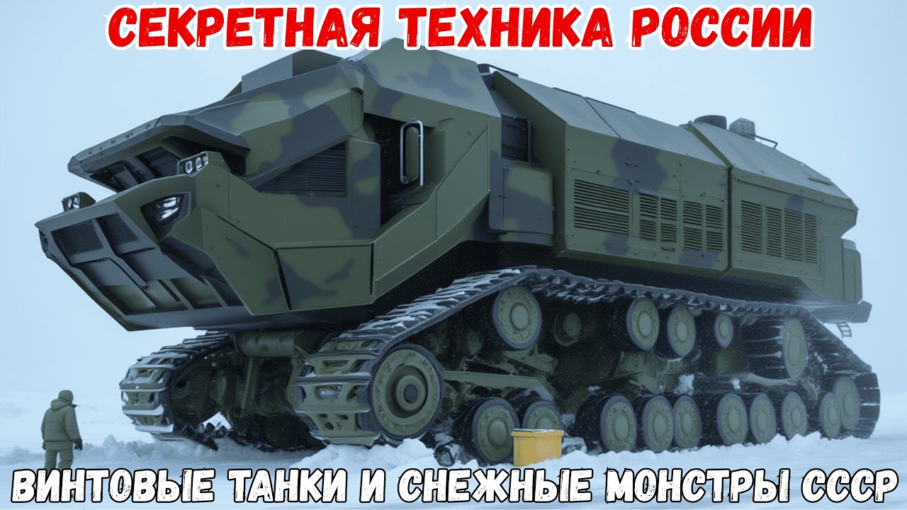 Самые невероятные военные снегоходы, о существовании которых вы даже не подозревали!