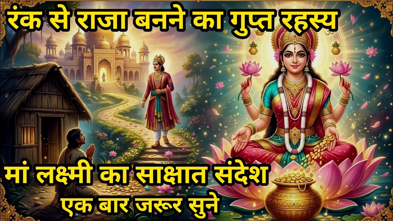 रंक से राजा बनने का गुप्त रहस्य | मां लक्ष्मी का साक्षात संदेश @LAXMIKIVANI13 #maalaxmi #motivtion 