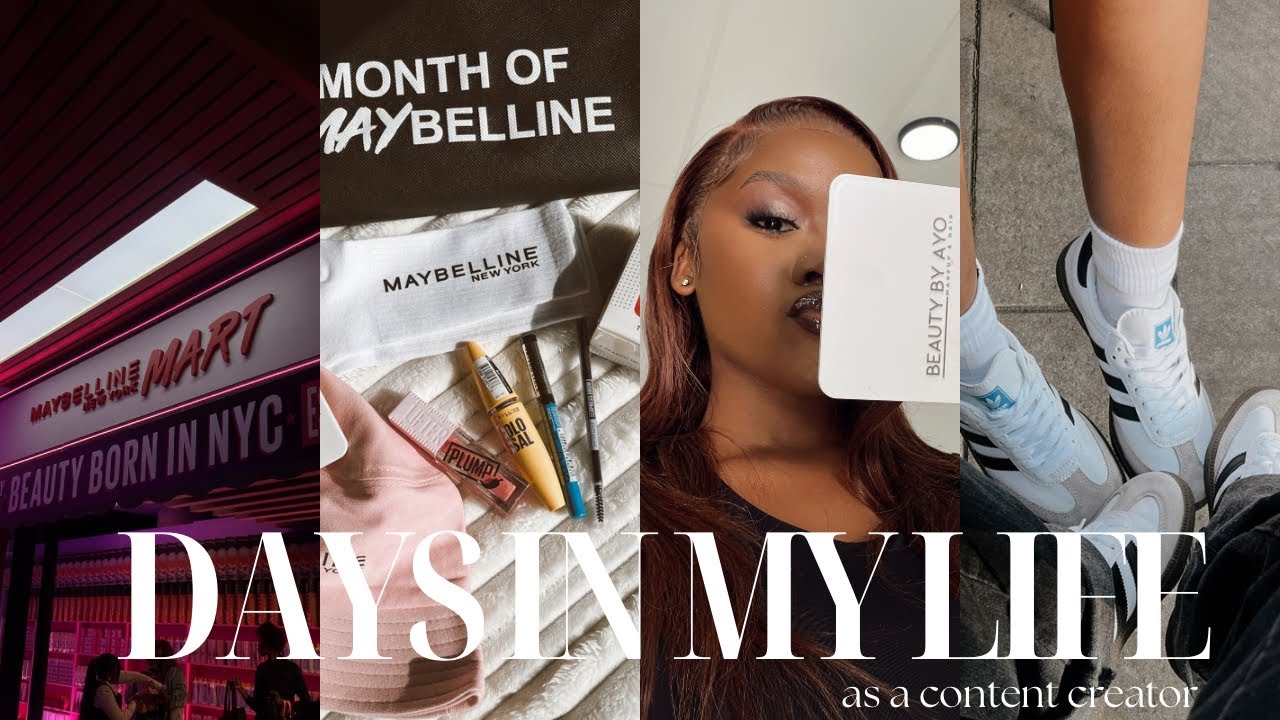 #vlog : days in my life as a content creator | maybelline event 💓| makeup model💄 | brand shoot 📸