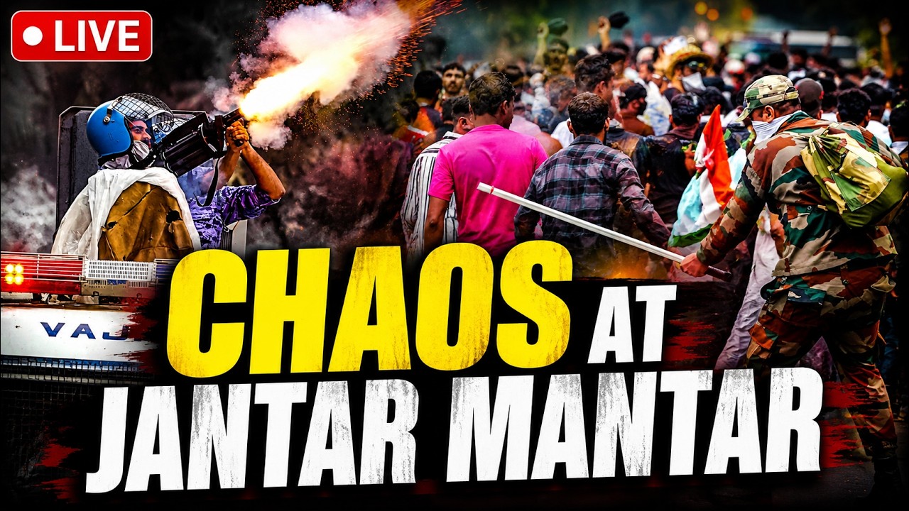 CJP Protest LIVE: Chaos At Jantar Mantar As Police Lathi-Charge Protesters | Sonam Wangchuk LIVE