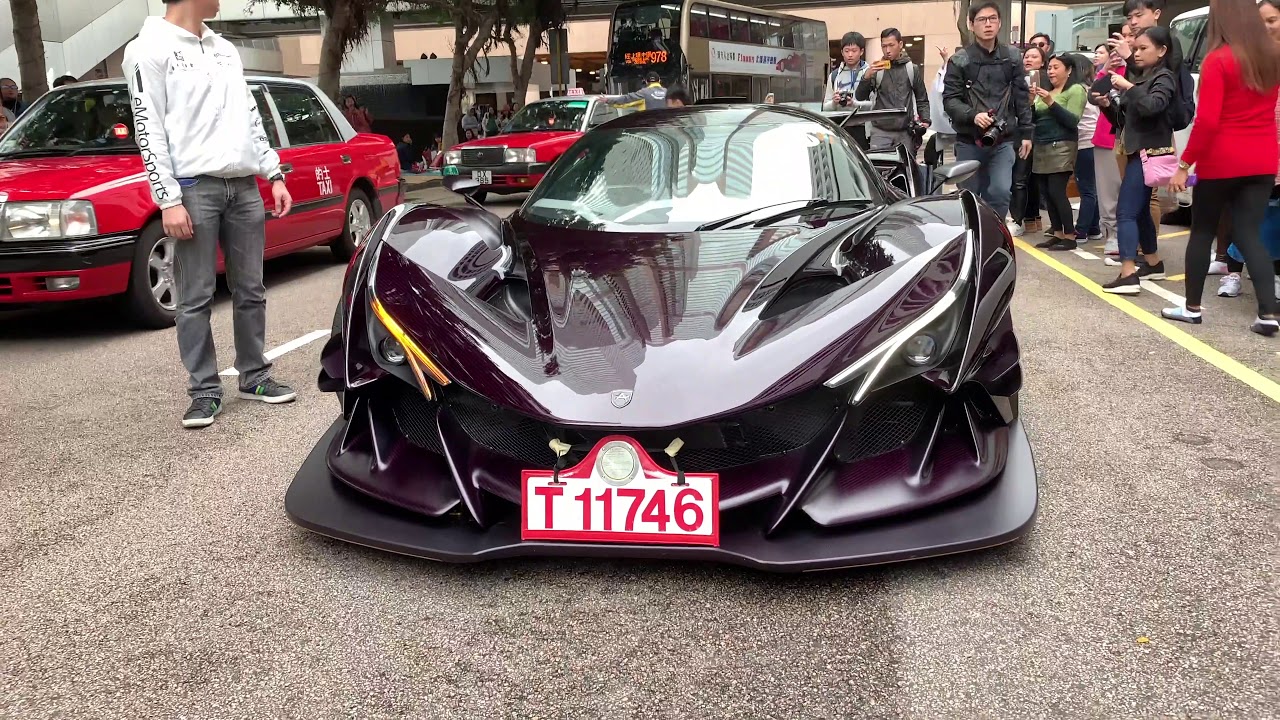 The CEO of Apollo driving his $2.7 million  Apolllo IE in Hong Kong