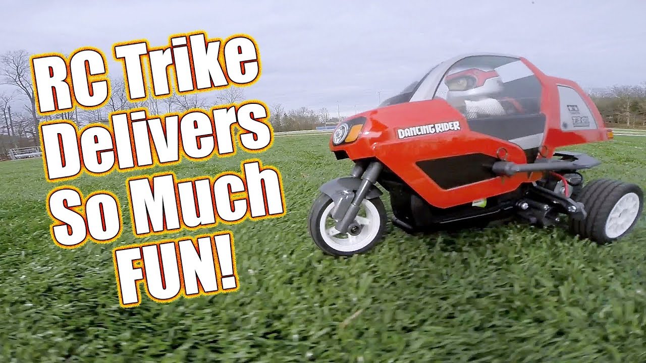 Three Wheel RC Action! Tamiya RC Dancing Rider Trike Electric Kit - Pt 3 Running Video | RC Driver