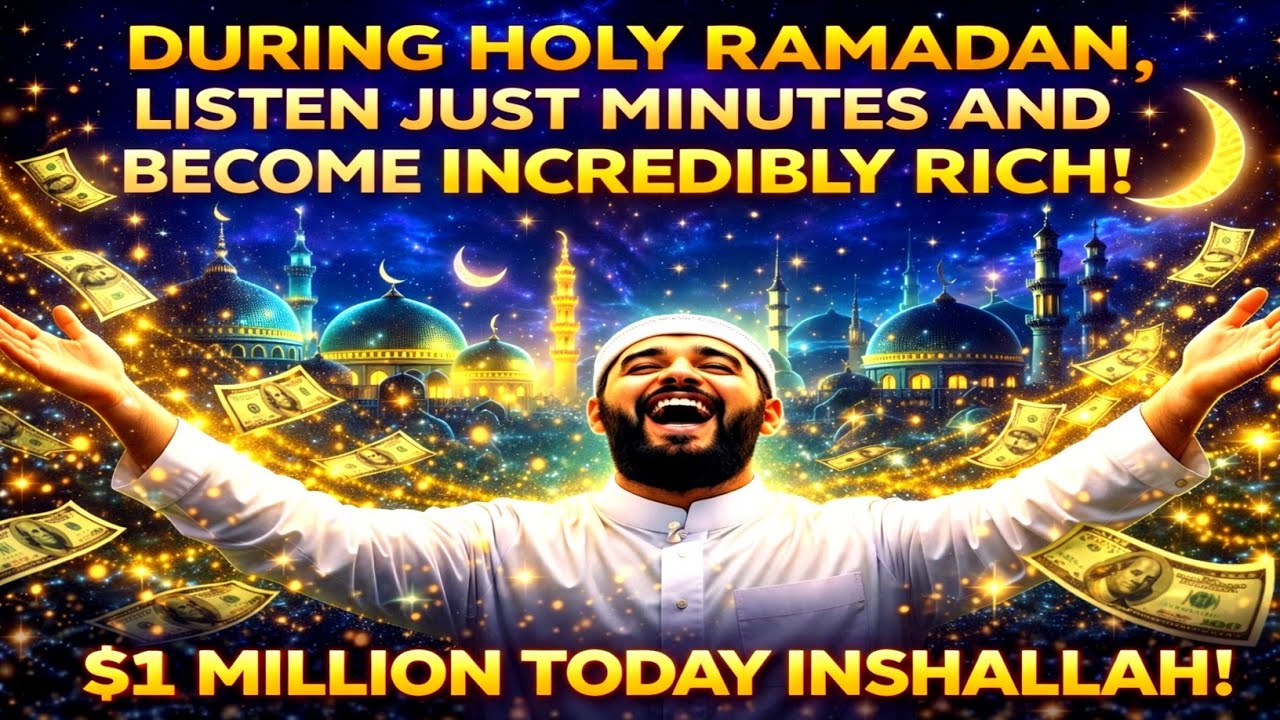 AFTER 2 MINUTES IN THE BLESSED MONTH OF RAMADAN, RIZQ AND WEALTH WILL FLOW INTO YOUR LIFE!