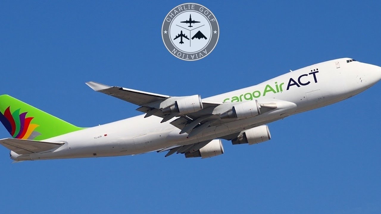 Rare Air ACT Boeing 747 Cargo TC-ACR Landing at London Heathrow Airport