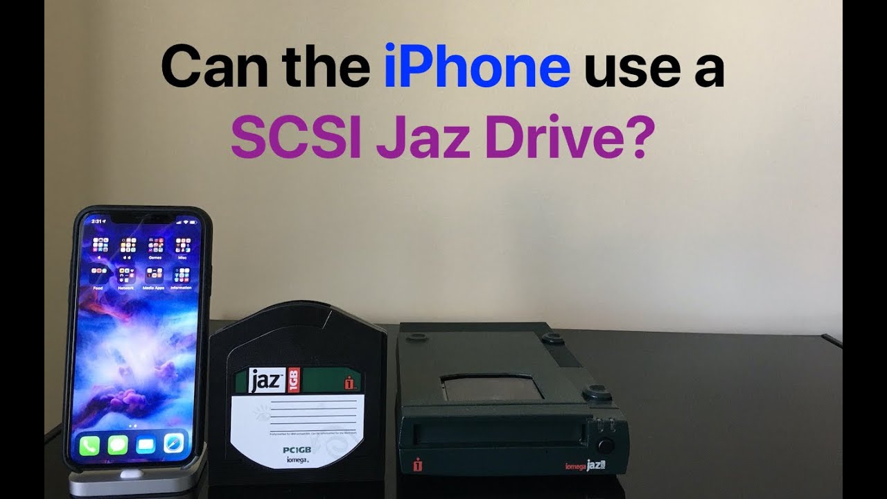 Can the iPhone use a SCSI Jaz Drive?