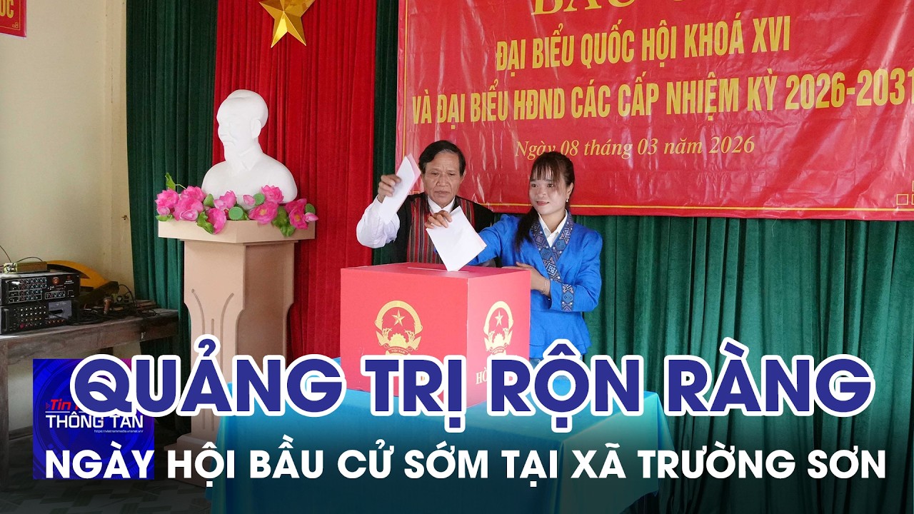 Quảng Trị rộn ràng ngày hội bầu cử sớm tại xã Trường Sơn | Tin nhanh Thông tấn