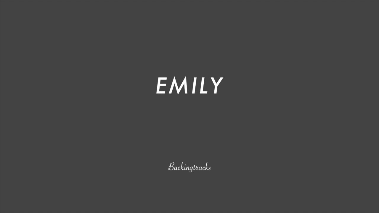 EMILY chord progression - Jazz Backing Track Play Along