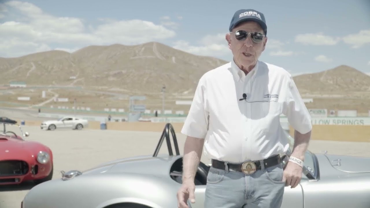 Lynn Park (Mr. Cobra) and Sparky at Willow Springs Raceway