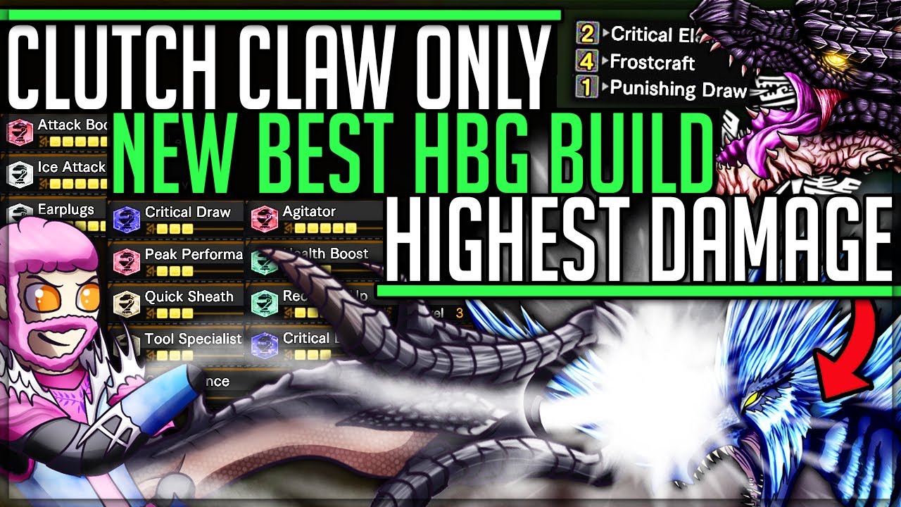 Perfect Clutch Claw Only Build - 1k+ Damage Per Clutch - Monster Hunter World Iceborne! #iceborne