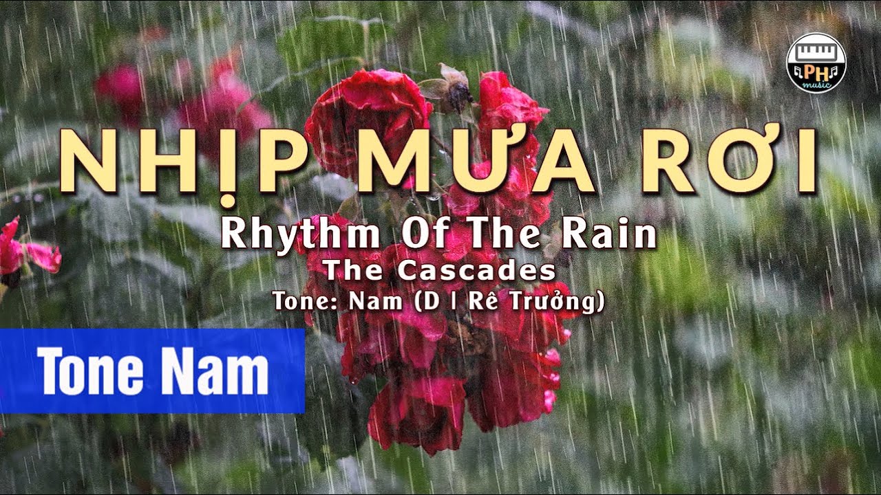 Nhịp Mưa Rơi (Rhythm of the Rain) | Karaoke | Tone Nam | Beat Chuẩn
