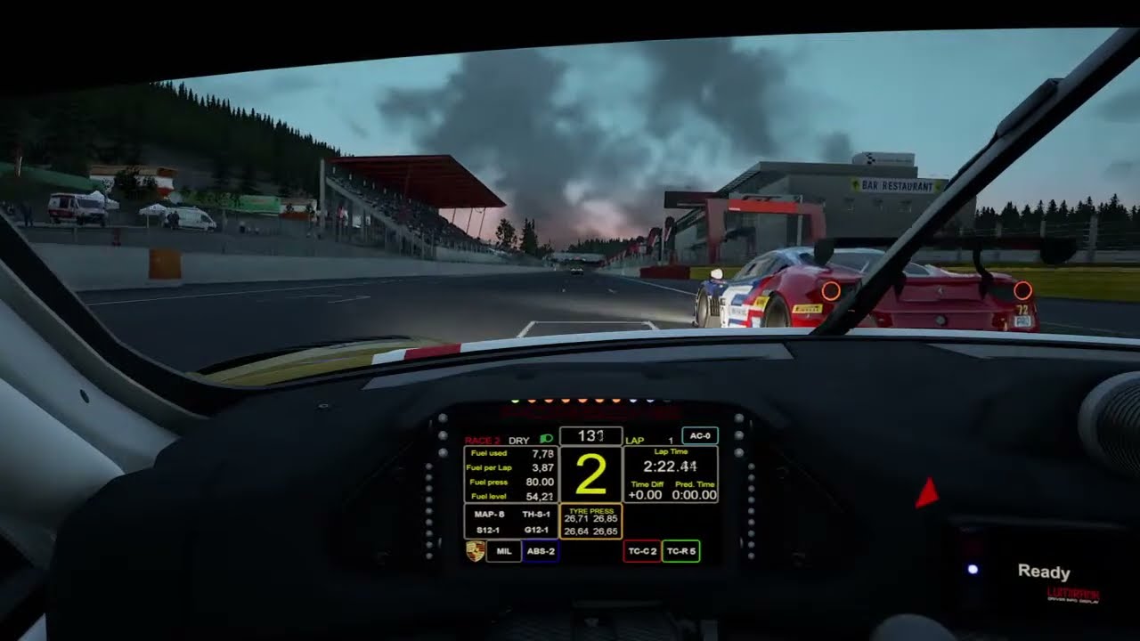 Sunset at Spa-Francorchamp | GT3 race ( Assetto Corsa Competizione)