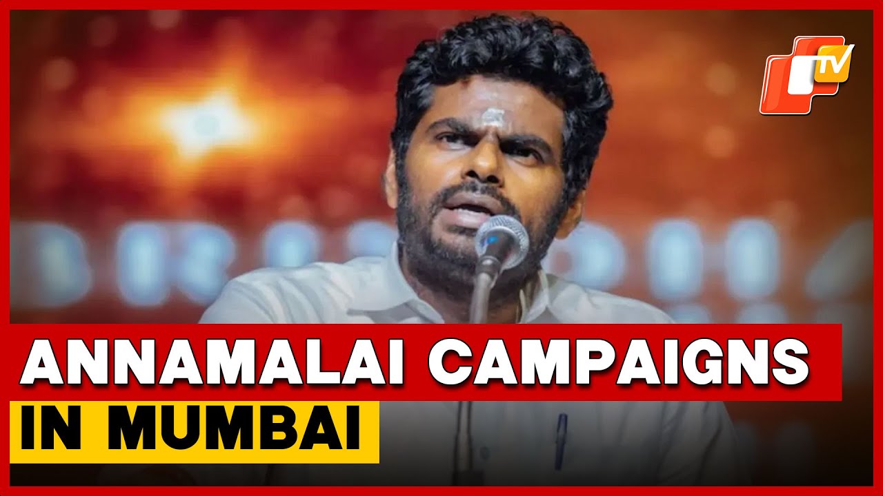 BJP Leader K. Annamalai Attends BMC Campaign In Mumbai
